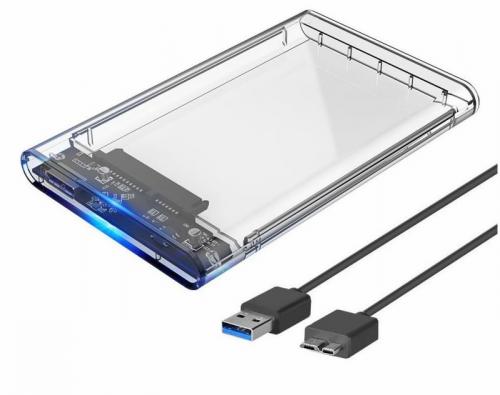 Case 2.5" Transparente USB 3.0