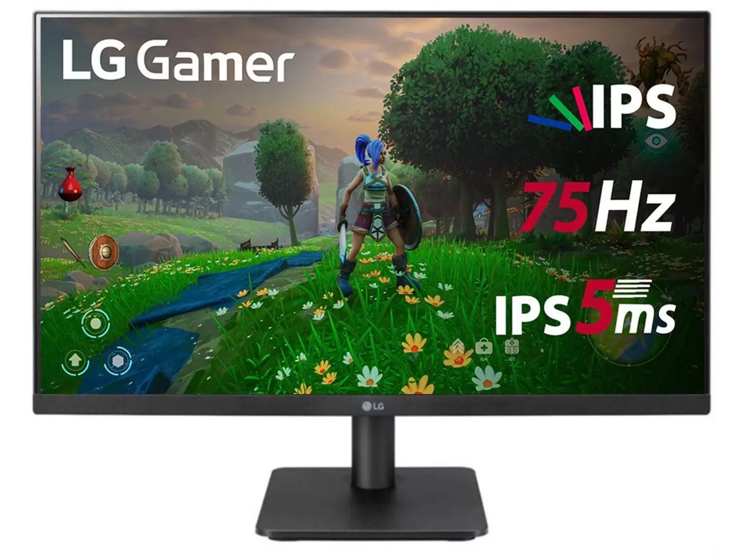 Monitor 23.8" IPS Gamer 75Hz/5ms 24MP400-B HDMI LG