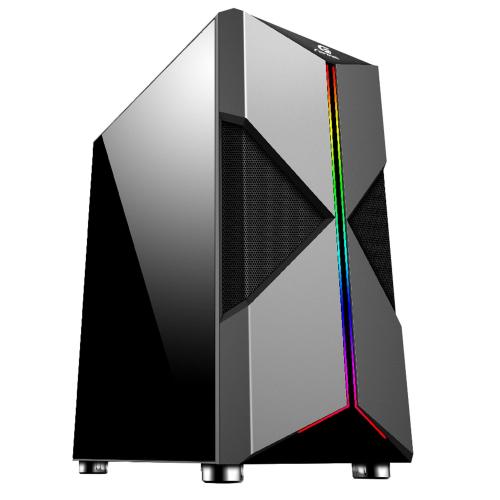 Gabinete Gamer Holt Fita RGB Preto Fortrek