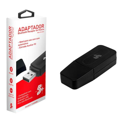 Receptor de Áudio Bluetooth USB/P2 5+