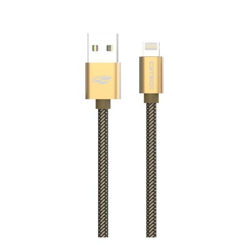 Cabo USB 2,00m p/ Iphone CB-210GD Dourado C3Tech