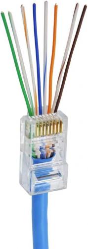Conector RJ-45 de Passagem Cat5 Pct c/ 10