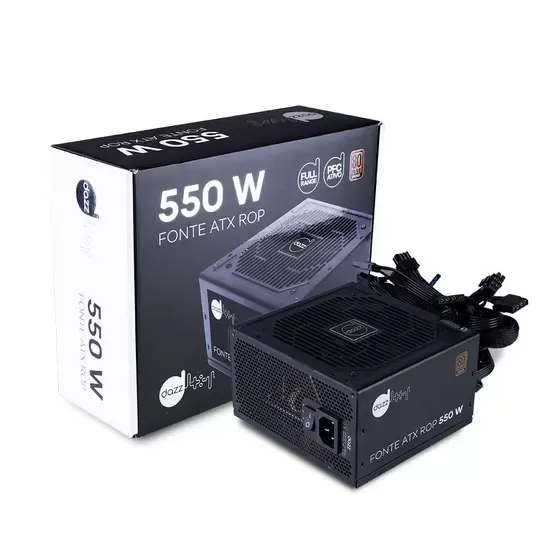Fonte Real ATX 550W ROP 80 Plus Bronze Dazz