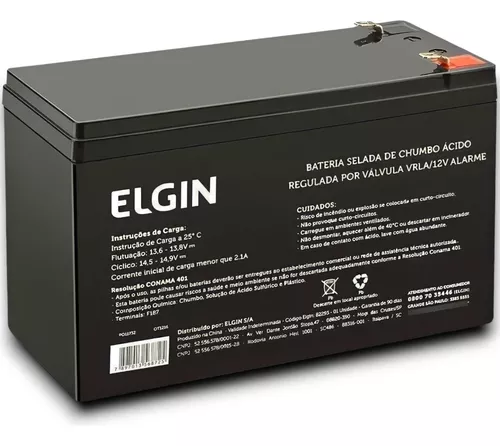 Bateria para Nobreak 12V 7A Elgin