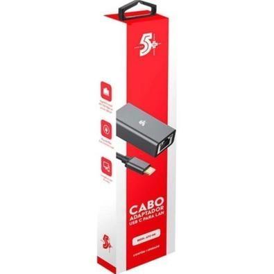 Adaptador USB Tipo-C/RJ-45 10/100/1000 5+