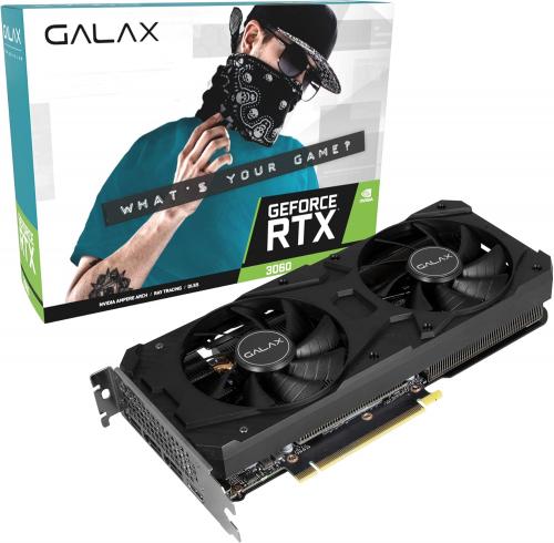 Placa de Video 12GB DDR6 192 Bits PCI-E 4.0 RTX3060 OC Galax